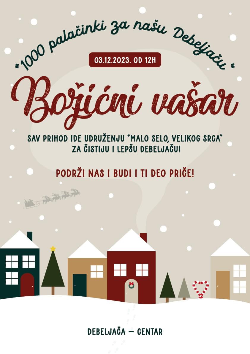 Božićni vašar 2023 Debeljača
