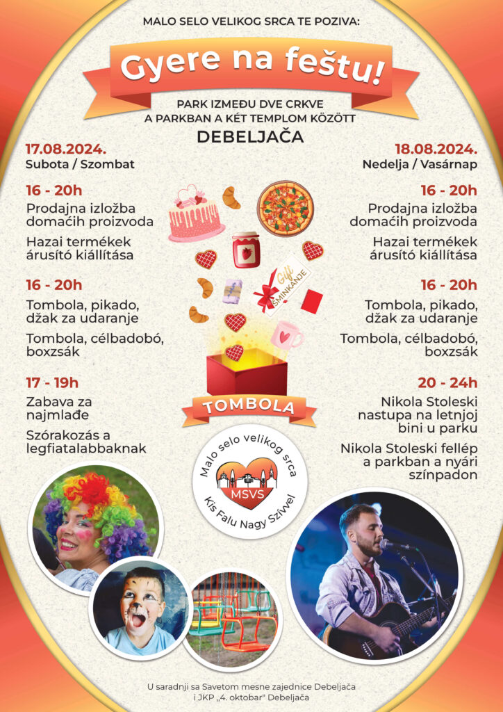 Plakat Gyere na feštu
