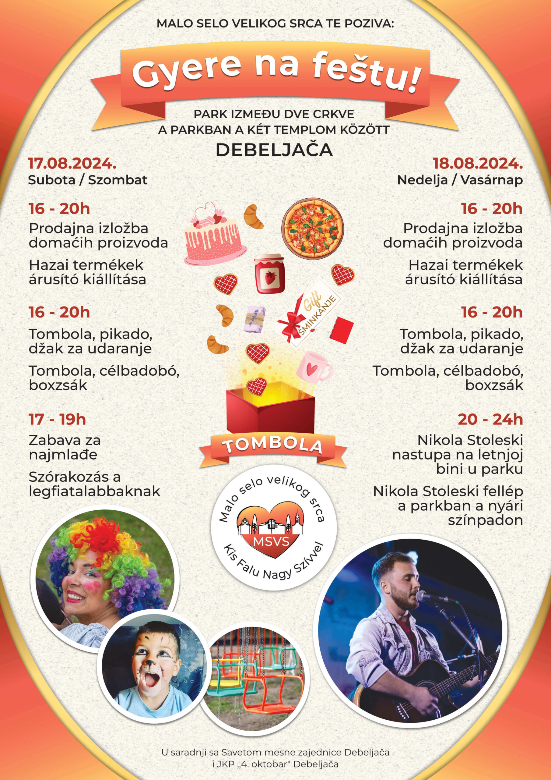 Plakat Gyere na feštu